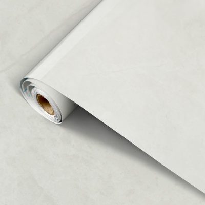 Jeedeson Peel and Stick PET Kitchen Wallpaper Waterproof and Easy to Clean, White