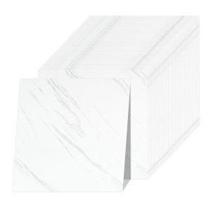 Jeedeson 12x12 Inch Commercial Matte White PVC Flooring Tiles UV Coated and Non-Slip