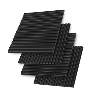 Jeedeson Indoor Black Acoustic Wall Panels Sound Absorbing,Eco-Friendly Safety and Durability