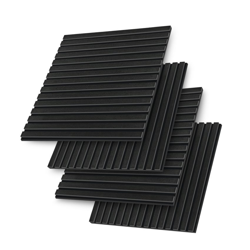 Jeedeson Indoor Black Acoustic Wall Panels Sound Absorbing,Eco-Friendly Safety and Durability