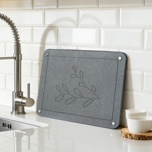 Jeedeson Diatomaceous Earth Dish Drying Mat,Expandable Design Saves Counter Space