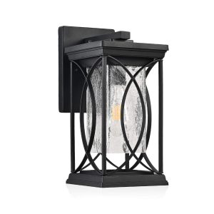 Outdoor Wall Mount Light Fixtures, Waterproof Front Porch Lights, Modern Exterior Sconce Lighting E26 Base