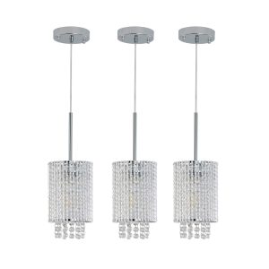 3-Light Hanging Kitchen Island Crystal Pendant Lighting Modern Concise Pendant Light