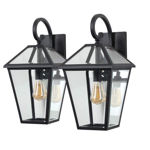 Outdoor Wall Light Fixtures, Exterior Waterproof Wall Lanterns, Porch Sconces Lighting with E26 Sockets