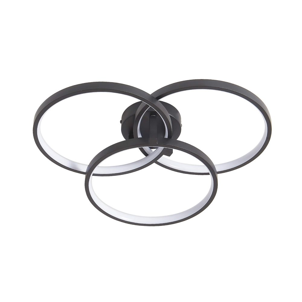 Modern LED Ceiling Light Fixture Black Flush Mount Light, Hallway Light Fixtures Ceilings Mount Dimmable
