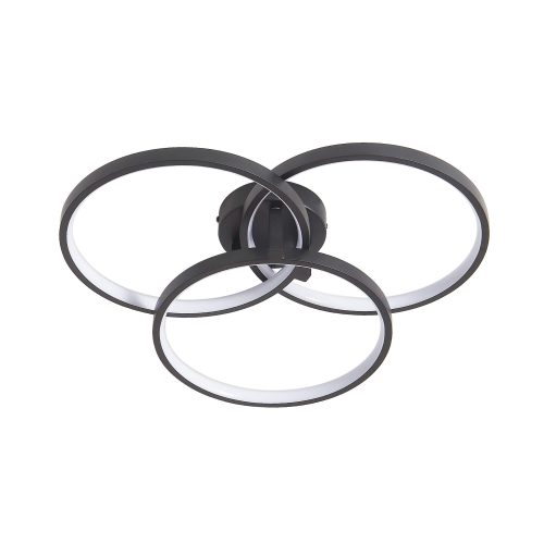 Modern LED Ceiling Light Fixture Black Flush Mount Light, Hallway Light Fixtures Ceilings Mount Dimmable