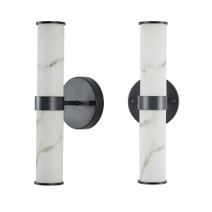 Wall Sconces Set of Two Wall Light Fixtures for Bathroom Living Room Bedroom Hallway