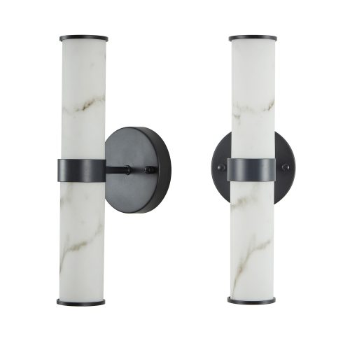 Wall Sconces Set of Two Wall Light Fixtures for Bathroom Living Room Bedroom Hallway