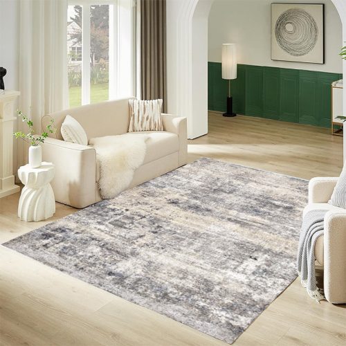 Jeedeson 9’x12′ Abstract Vintage Area Rug, Non Slip Washable Rug for Kitchen Nursery Bedroom Stain Resistant Floor Carpet