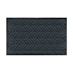 Jeedeson Heavy Duty Chevron Door Mat, Non-Slip Natural Rubber Backing Water Absorbent Entrance Mat for Home Patio Garage