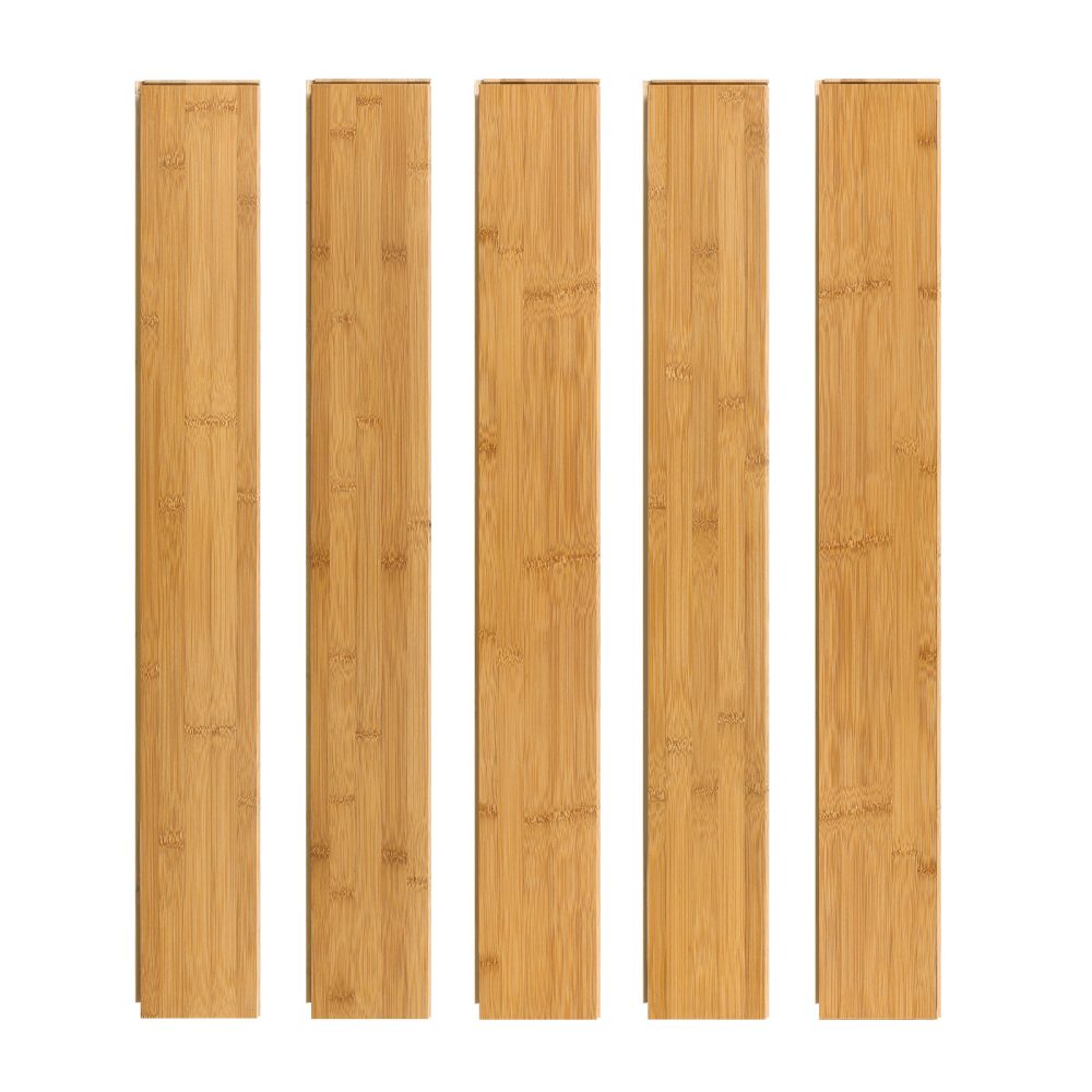 Jeedeson Click Lock Bamboo Flooring Light Honey 37.8″ L x 3.78″ W x 0.59″ T Prefinished 20 Pack (19.8 Sq.Ft.)