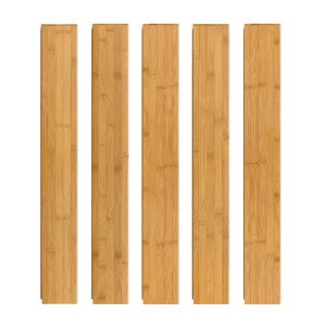 Jeedeson Click Lock Bamboo Flooring Light Honey 37.8" L x 3.78" W x 0.59" T Prefinished 20 Pack (19.8 Sq.Ft.)