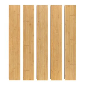 Jeedeson Click Lock Bamboo Flooring Light Honey 40.16" L x 5.12" W x 0.59" T Prefinished 14 Pack (20 Sq.Ft.)