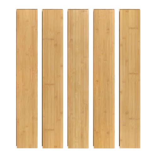 Jeedeson Click Lock Bamboo Flooring Light Honey 40.16″ L x 5.12″ W x 0.59″ T Prefinished 14 Pack (20 Sq.Ft.)