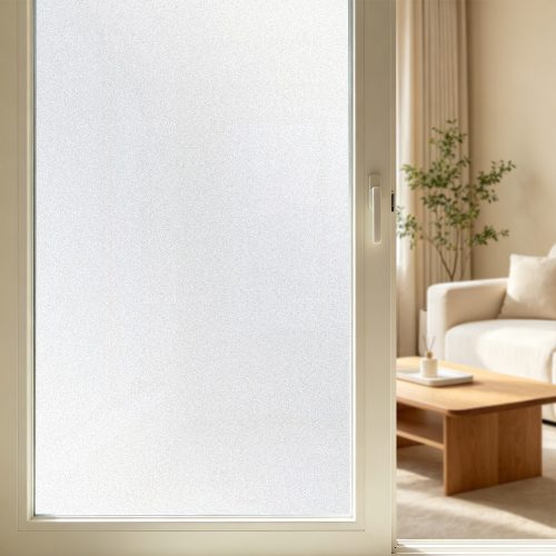 Jeedeson Glass Window Film Frosted Static Reusable Semi-Privacy Decor Window Sticker 35.43″×78.74″