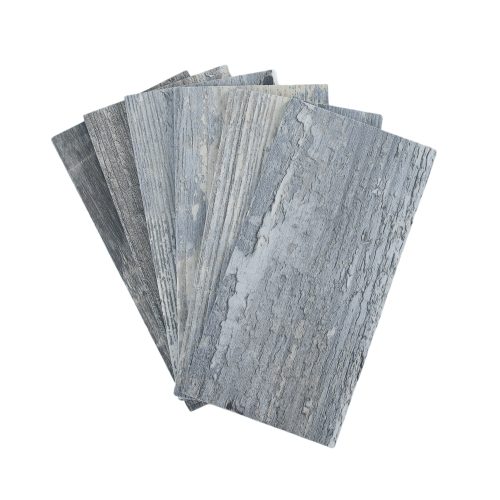 Jeedeson Mosaic Wall Tiles Grey Wood Grain Peel and Stick Waterproof Self Adhesive Backsplash Stickers 3″×6″