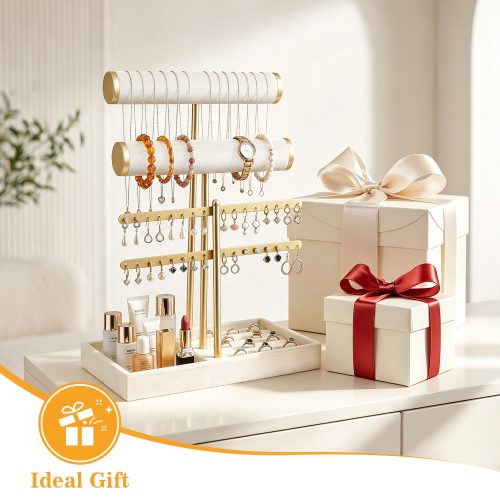 Elegant jewelry organizer stand as ideal gift with luxury gift boxes