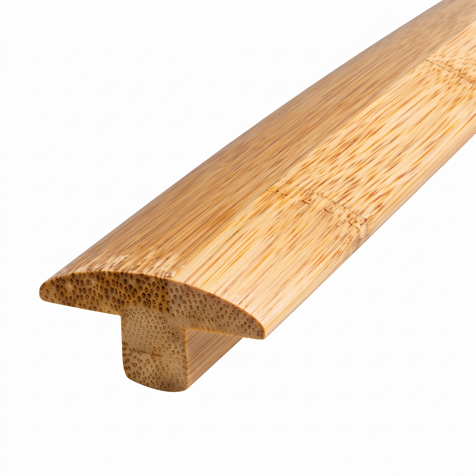 Jeedeson 6-Piece Prefinished Solid Bamboo T-Molding Floor Transition Strip for Doorways, Laminate to Tile and Vinyl Plank Flooring, 37.8 in.